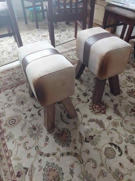 Photo of free 2 Horse stools, solid wood (Willenhall WILLENHALL WV12) #1