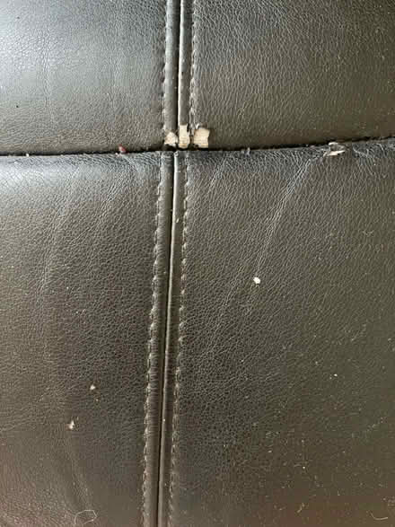 Photo of free 2 Seater Black Faux Leather Sofa (Cambridge CB3) #3