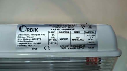 Photo of free 2 new emergency luminaires (Tufnell Park N7) #3