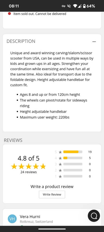 Photo of free Slider scooter - used (Woodford IG8) #4