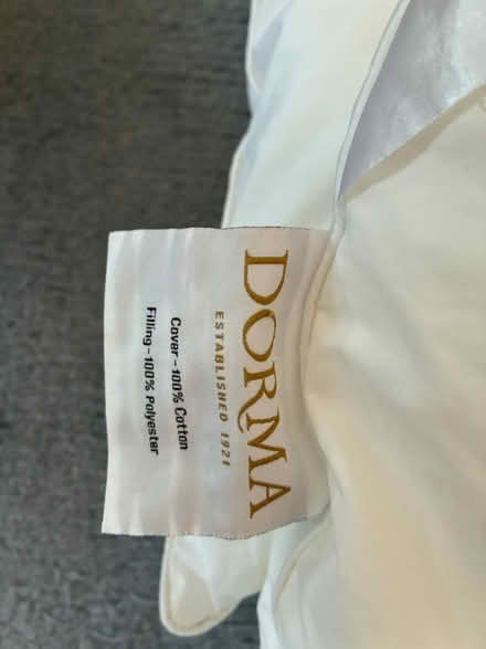 Photo of free Pair of Dorma pillows - used (Lewisham, SE13) #4