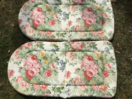 Photo of free Two floral patterned chair cushions. (Eye) #3
