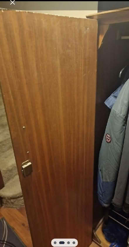 Photo of free Old wood wardrobe (Wombwell S73) #3