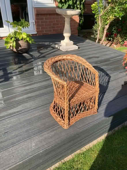 Photo of free Rattan / Basket Weave - Small child's chair (Calthwaite CA11) #1
