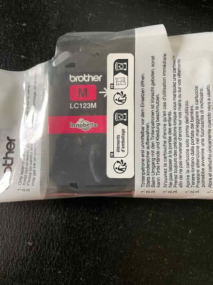 Photo of free Brother Magenta printer ink LC123M (South Oxfordshire RG9) #1