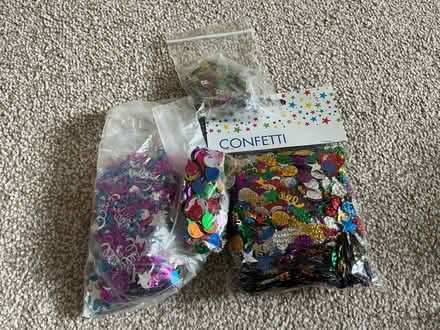 Photo of free Glittery confetti table glittery (Stone Cross BN24) #1