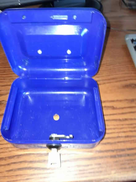 Photo of free Lockable metal box with key (Barnard's Green WR14) #1
