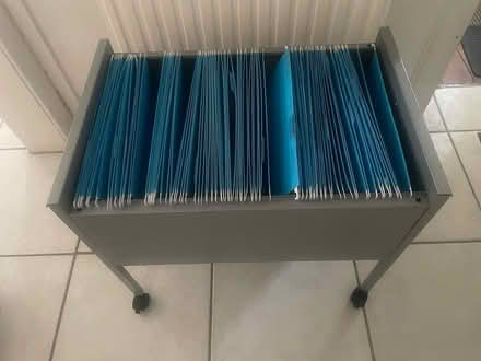 Photo of free Metal filing trolley on wheels (Bridge of Allan) #1