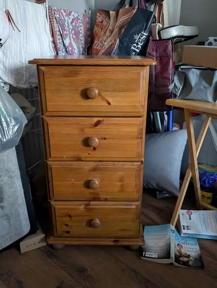 Photo of free 4 Drawer bedside cabinet (Hastings TN34) #1