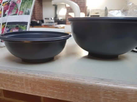 Photo of free Plastic bowls with lids (Broughton Gifford, SN12) #1