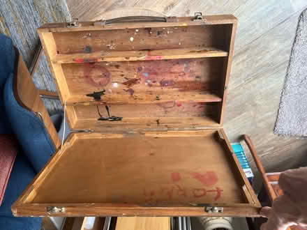 Photo of free Old plywood paintbox (Barnard's Green WR14) #2