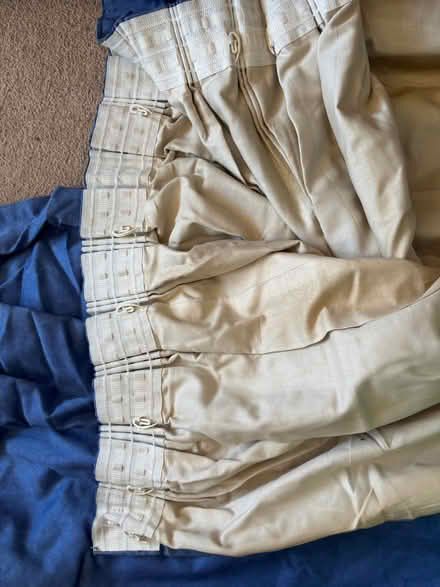 Photo of free Pair of Lined Curtain (faded on one side of curtain) (Brickhill MK41) #2