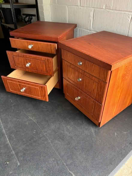 Photo of free Two wooden bedside cabinetd (Teddington) #1