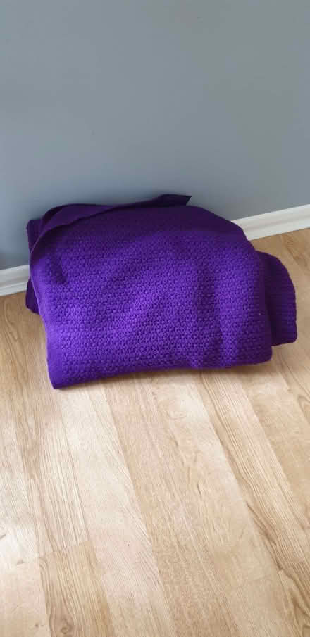 Photo of free Large Purple Blanket (Shefford Hardwick SG17) #1