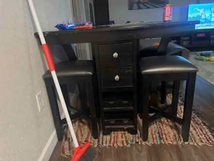 Photo of free Black table (Gulf gate) #2