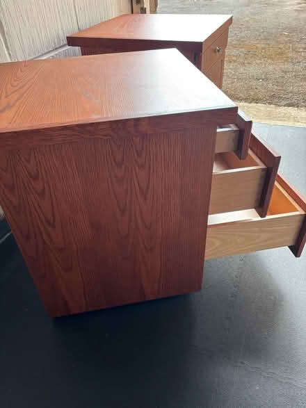 Photo of free Two wooden bedside cabinetd (Teddington) #4