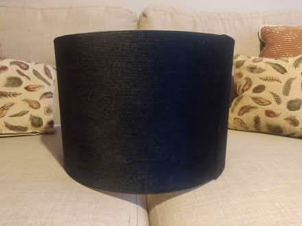 Photo of free Black velvety drum lampshade (Liphook GU30) #2