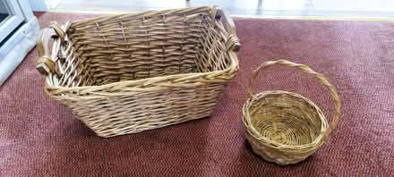 Photo of free Large rectangular and small round baskets (Burntwood WS7) #1