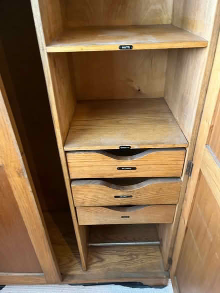 Photo of free Vintage oak gentleman’s wardrobe (Tonbridge) #2