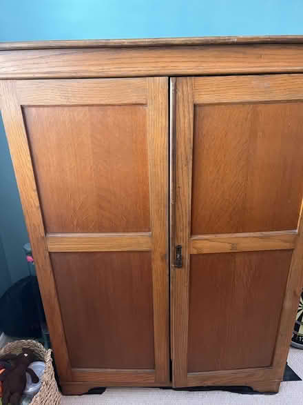 Photo of free Vintage oak gentleman’s wardrobe (Tonbridge) #1