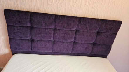 Photo of free Double divan bed base ONLY plus headboard - NO MATTRESS (Knightsfield AL8) #2