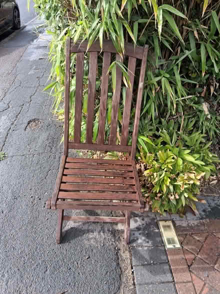 Photo of free Wooden Garden Chair (Walton-on-Thames KT12) #1