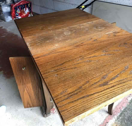 Photo of free Old fashioned, heavy dining room table (Morley LS27) #1