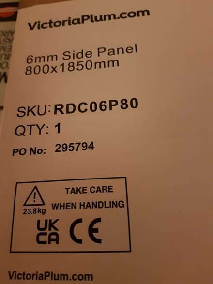 Photo of free Shower side panel (Broughton Gifford, SN12) #1