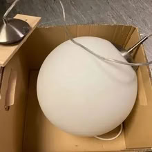 Photo of free Large glass globe pendant light (New England Quarter BN1) #1