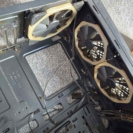 Photo of free Broken pc case (full of red fans) (Meersbrook S8) #1