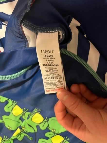 Photo of free Kids swimming costume age 2-3 (Cammo EH4) #3