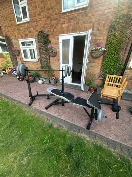 Photo of free Bench press set with weights (IG3) #2