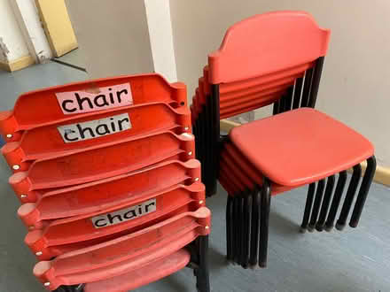 Photo of free Children’s chairs (orange) (Wanstead E11) #1