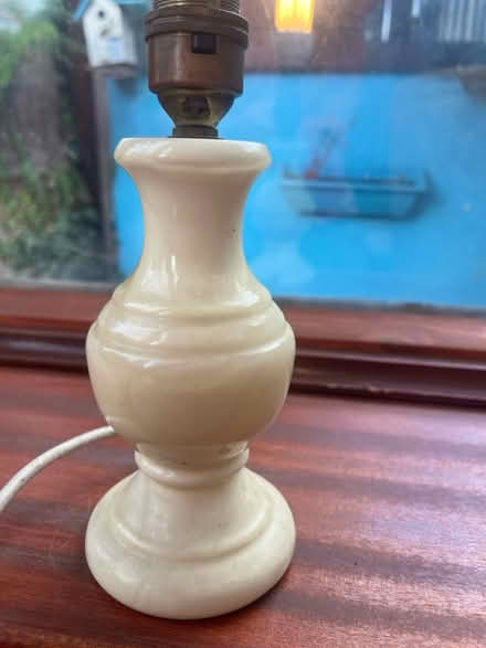 Photo of free Nice little cream onyx bedside lamp (Rochester ME1) #2