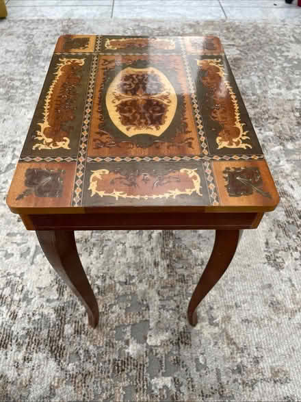 Photo of free Inlaid wooden sewing/music table (RH16) #1