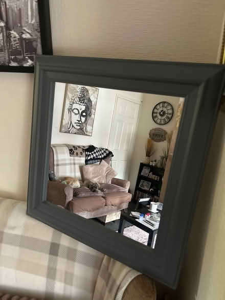 Photo of free Grey frame wall mirror (Arbourthorne S2) #1