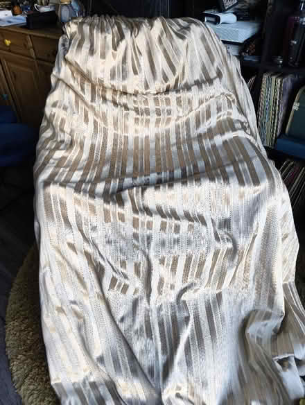 Photo of free Pair Cream/Fawn full length curtains (Prittlewell SS2) #1