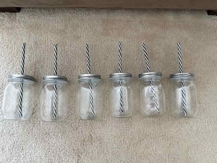Photo of free Straw mason jars (Emerald Hills) #1