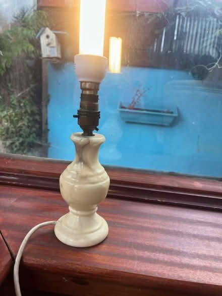 Photo of free Nice little cream onyx bedside lamp (Rochester ME1) #1