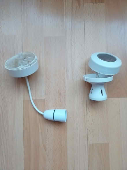 Photo of free LIGHT FITTINGS x 2 (Warstock B14) #1