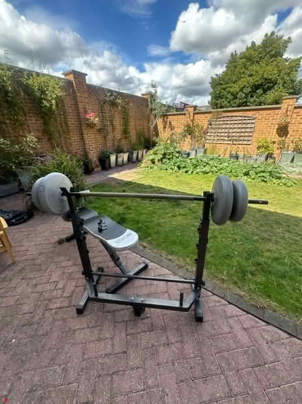 Photo of free Bench press set with weights (IG3) #1