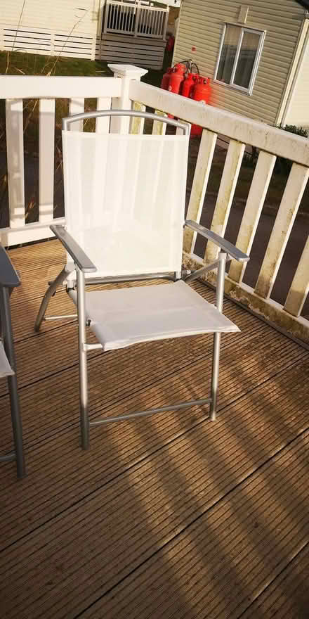 Photo of free Two white folding garden chairs (BN10) #3