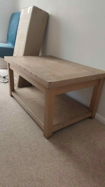 Photo of free Solid wood coffee table (Sawston) #1