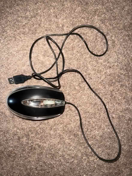 Photo of free USB mouse with clear plastic top (Lower Earley RG6) #1