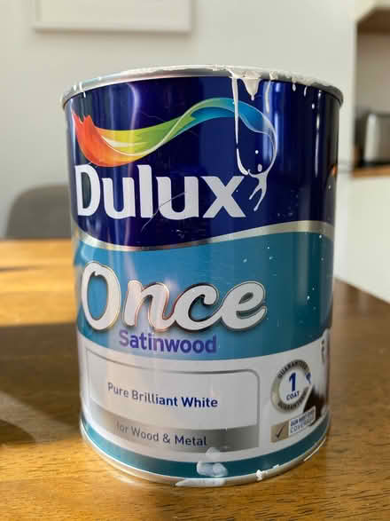 Photo of free White satin paint for wood or metal (Aldrington BN3) #1