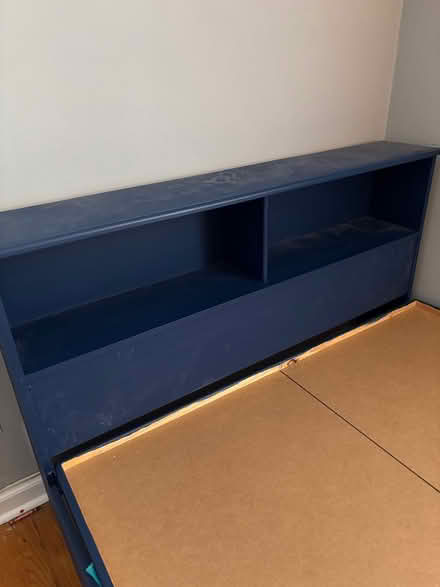 Photo of free 100% wood full size bed frame (Teaneck) #2