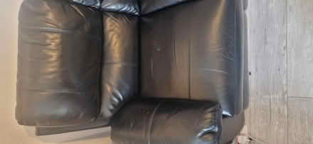 Photo of free 3 seater black recliner (Streatham SW16) #2