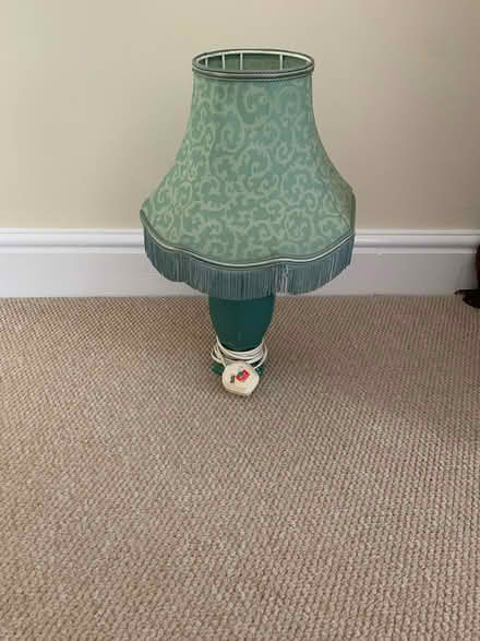 Photo of free Green lamp and shade (Emsworth) #1