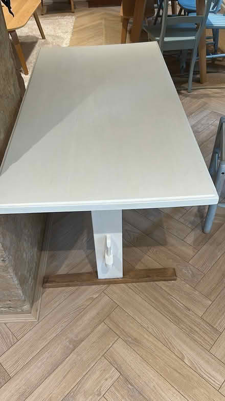 Photo of free Wooden table. Painted white (West Ealing) #2