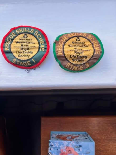 Photo of free Old cloth swimming badges (CH42 Tranmere) #1
